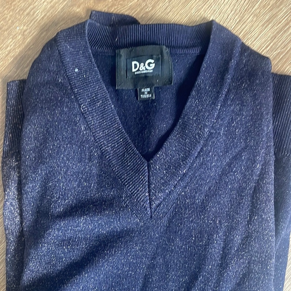 Men’s dolce gabbana navy sweater XXL